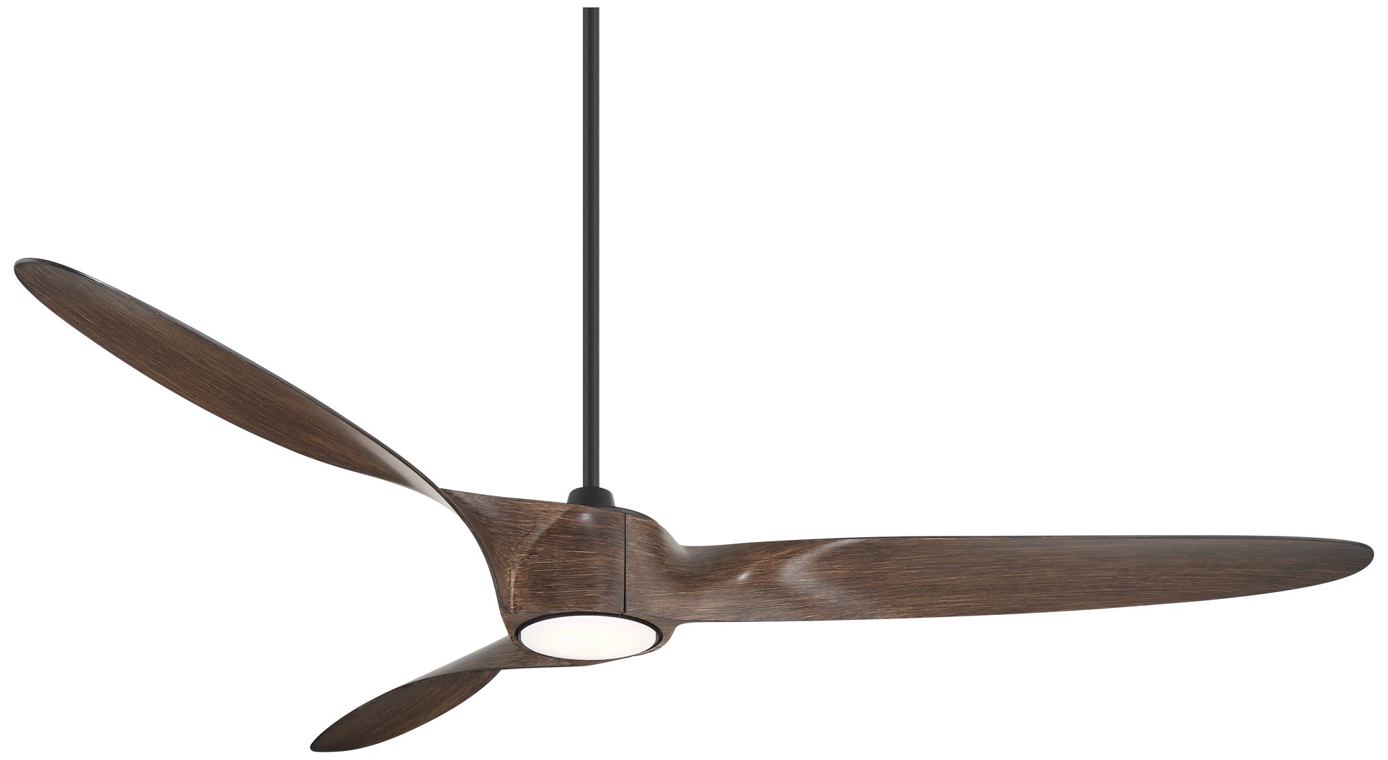 Image 3 58" Casa Vieja Mako Black and Walnut Indoor/Outdoor LED Ceiling Fan