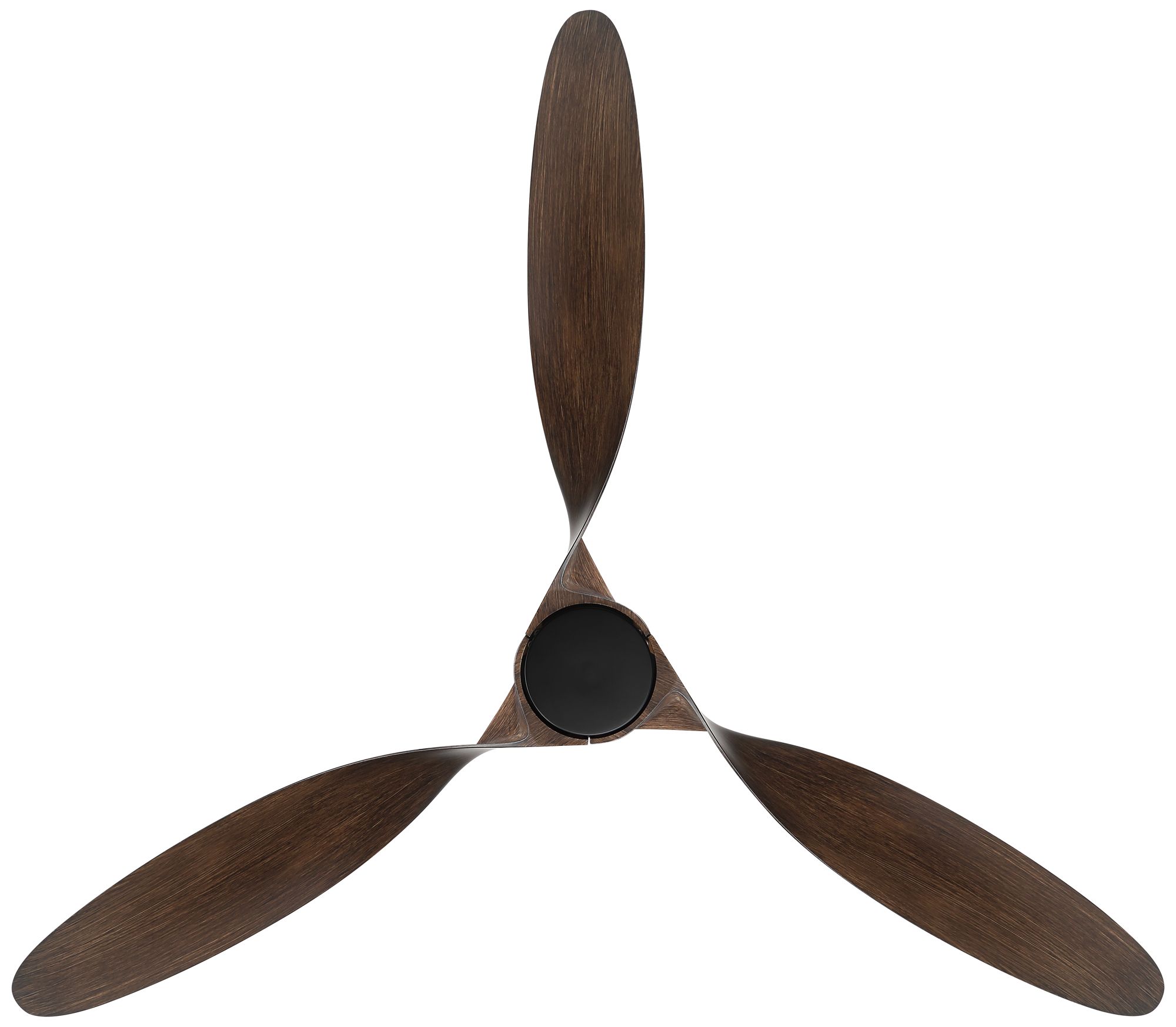 58" Casa Vieja Mako Black and Walnut Indoor/Outdoor LED Ceiling Fan in scene