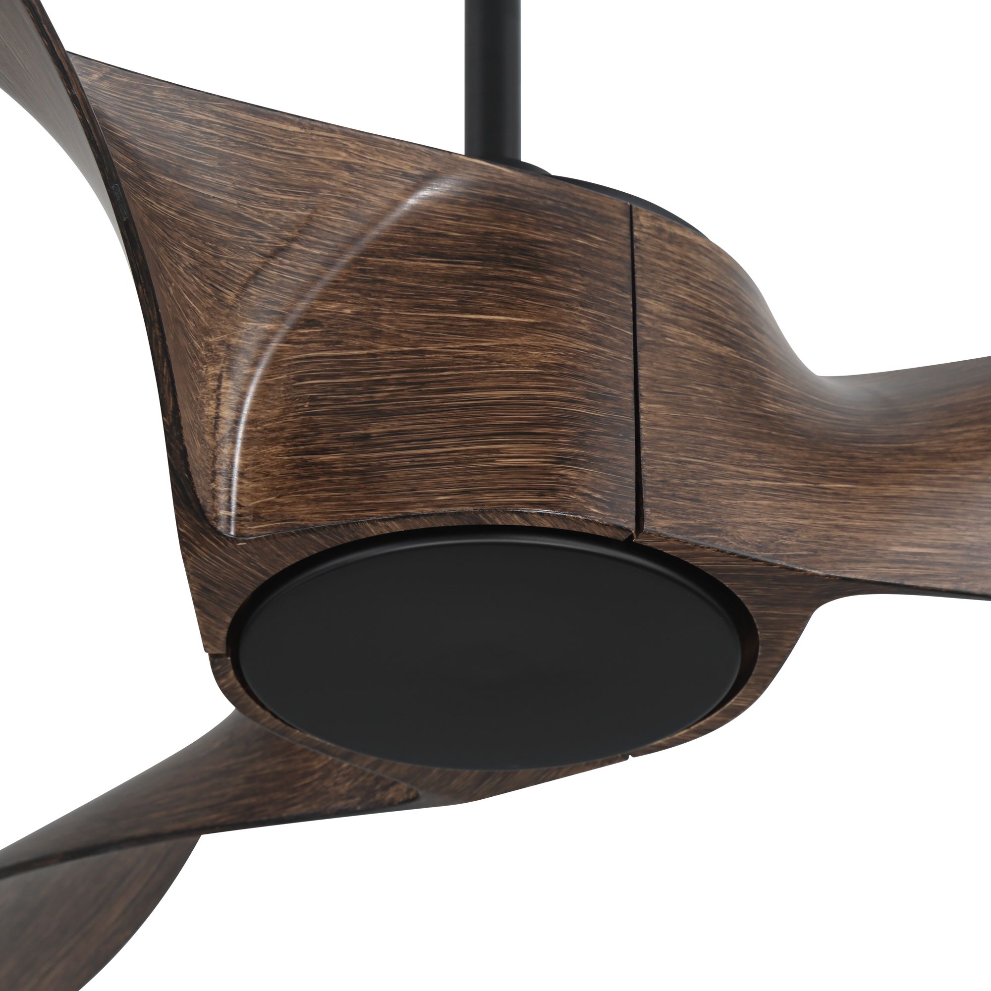 Image 5 58" Casa Vieja Mako Black and Walnut Indoor/Outdoor LED Ceiling Fan more views