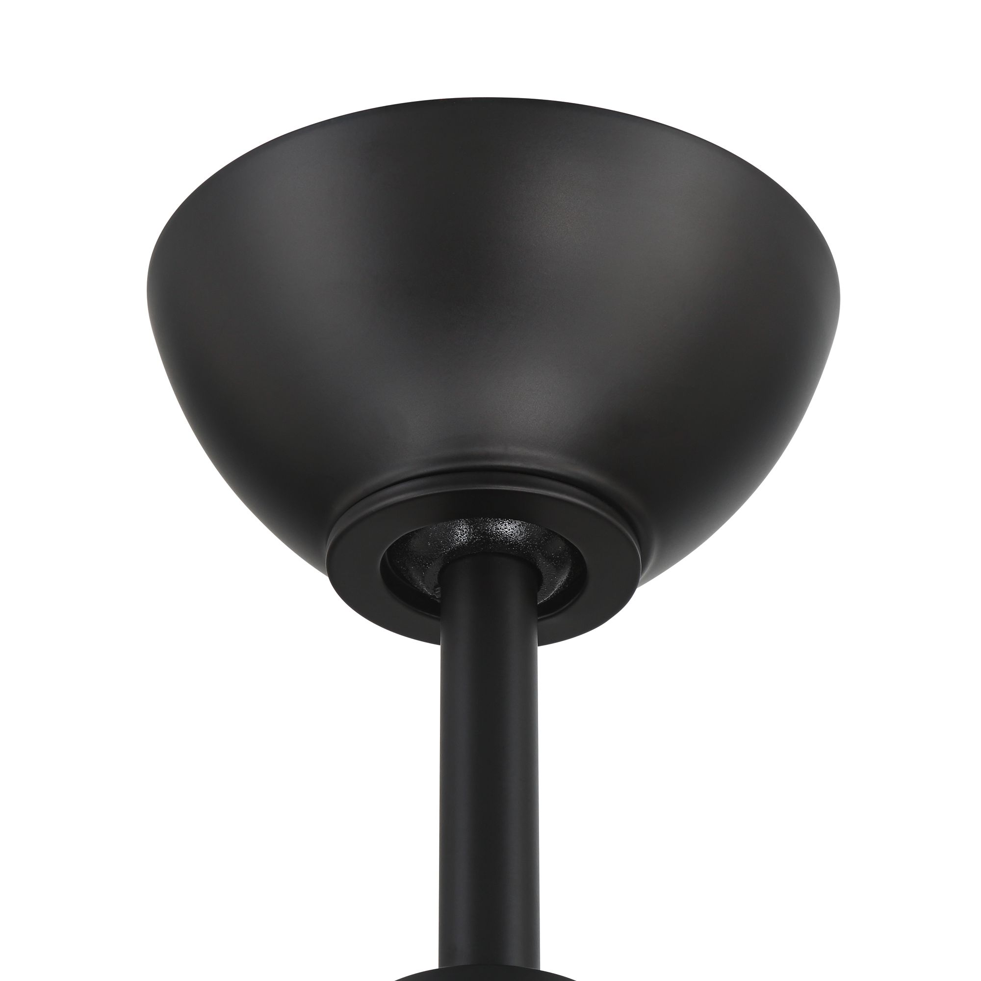 58" Casa Vieja Mako Black and Walnut Indoor/Outdoor LED Ceiling Fan in scene