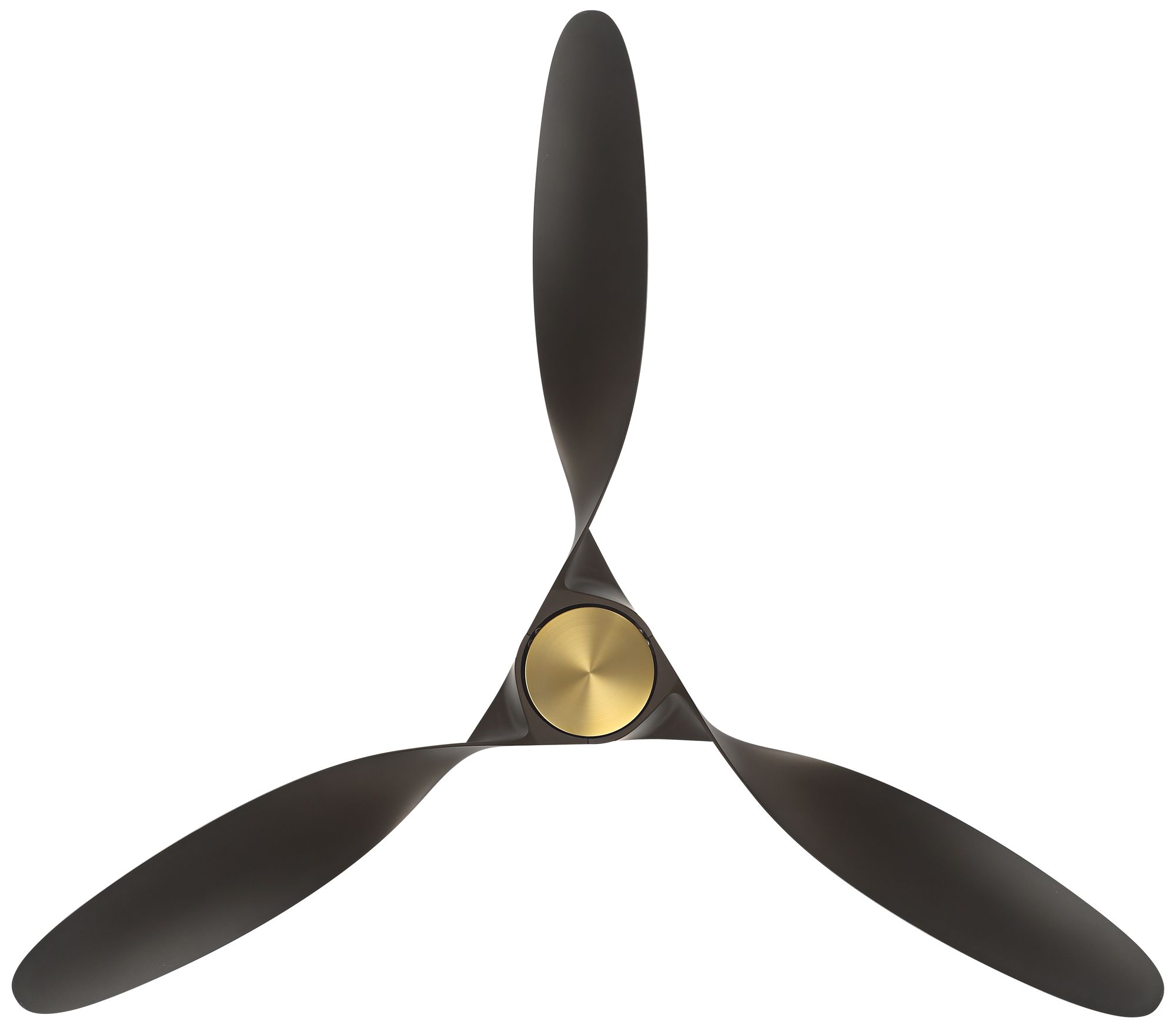 58" Casa Vieja Mako Brass and Bronze Indoor/Outdoor LED Ceiling Fan in scene