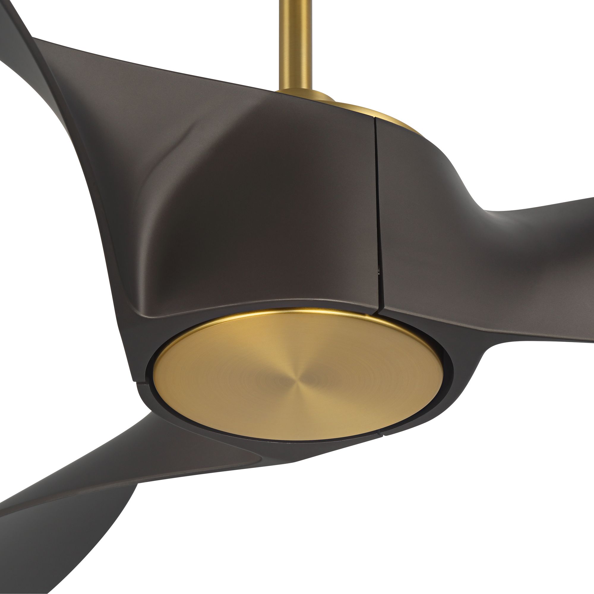 Image 5 58" Casa Vieja Mako Brass and Bronze Indoor/Outdoor LED Ceiling Fan more views