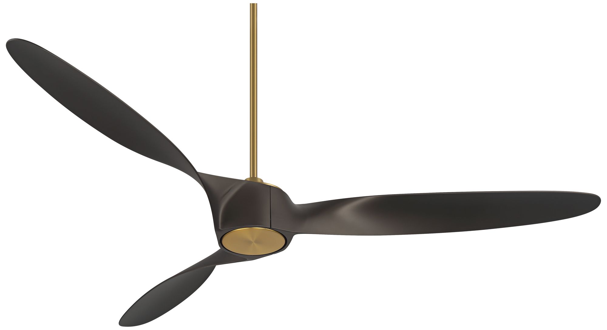 58" Casa Vieja Mako Brass and Bronze Indoor/Outdoor LED Ceiling Fan in scene