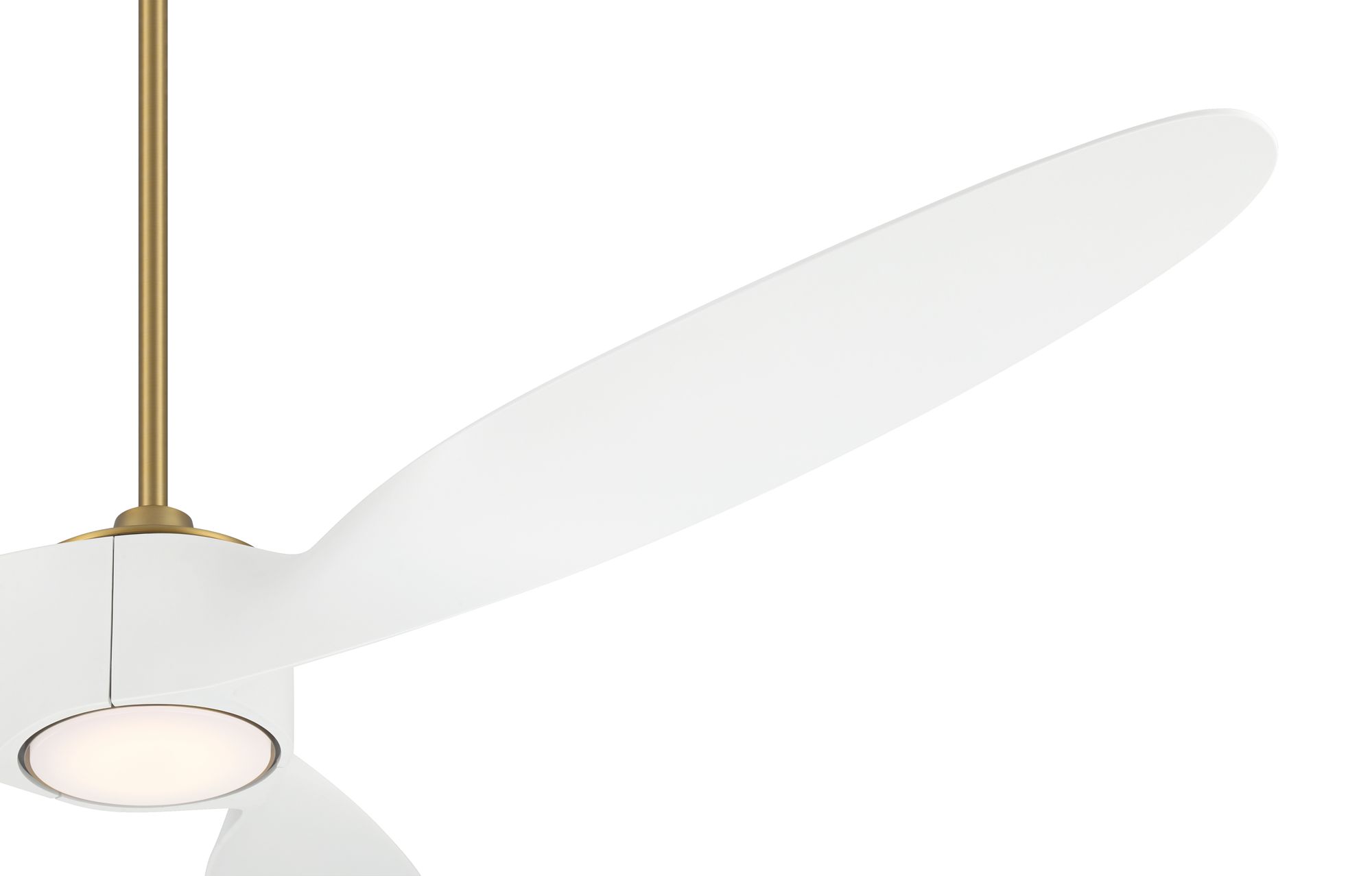 Image 6 58" Casa Vieja Mako Brass and White Indoor/Outdoor LED Ceiling Fan more views