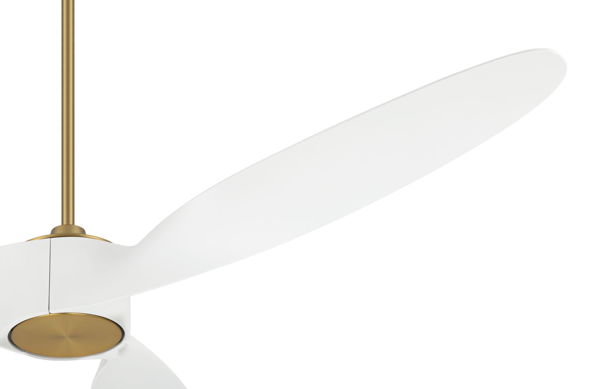 Image 7 58" Casa Vieja Mako Brass and White Indoor/Outdoor LED Ceiling Fan more views
