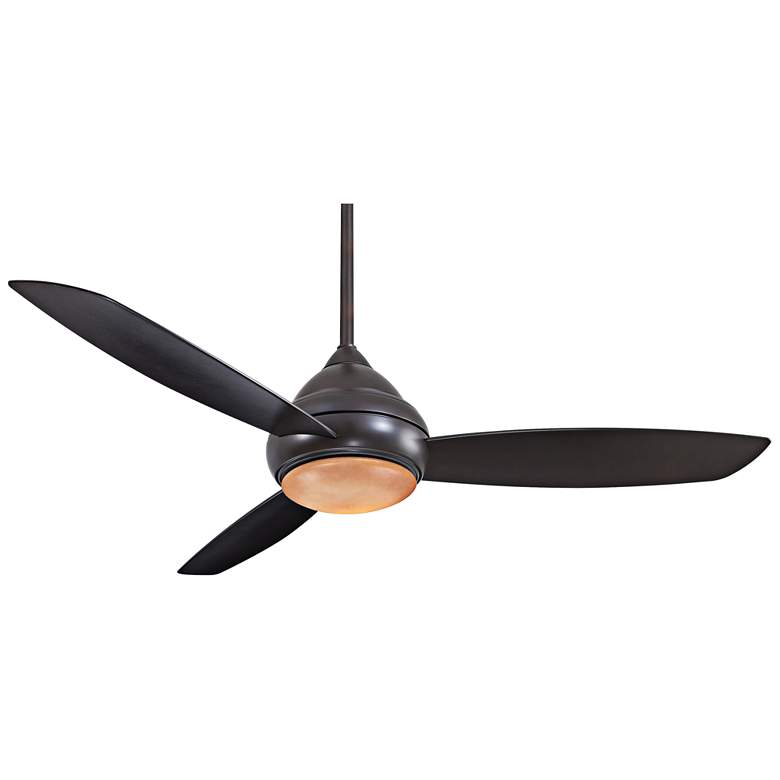 Image 2 58" Concept I Bronze Wet-Rated LED Ceiling Fan with Wall Control