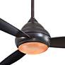 58" Concept I Bronze Wet-Rated LED Ceiling Fan with Wall Control