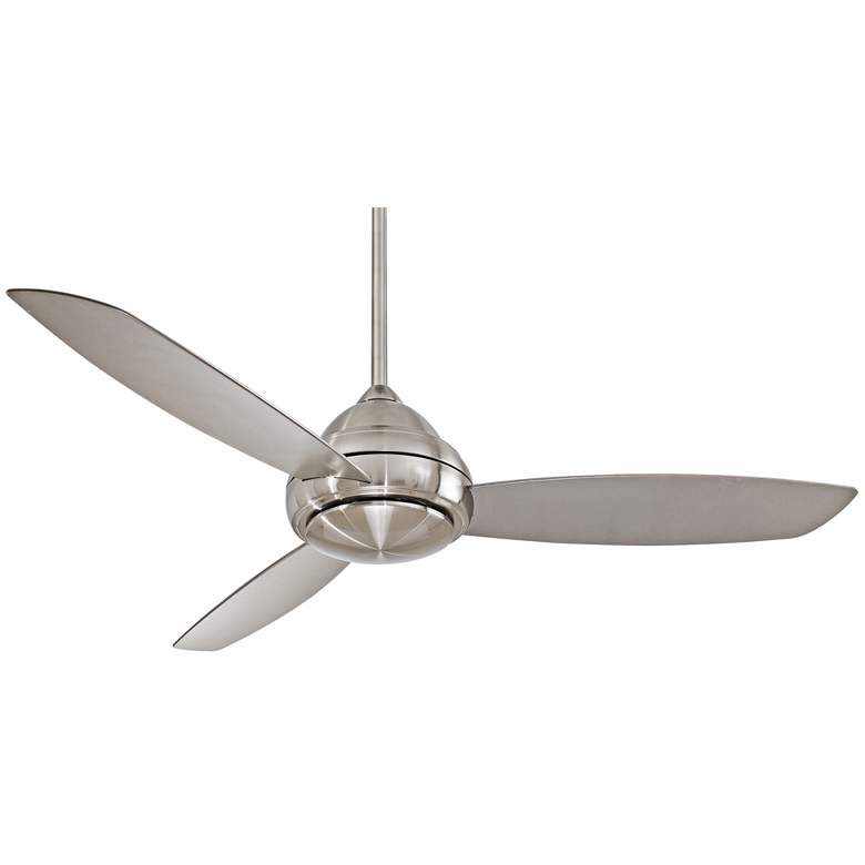 Image 4 58" Concept I Brushed Nickel Wet Rated Ceiling Fan with Wall Control more views