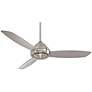 58" Concept I Brushed Nickel Wet Rated Ceiling Fan with Wall Control