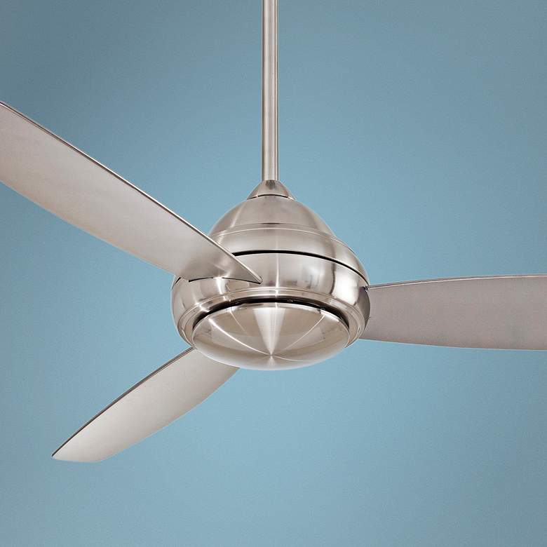 Image 6 58" Concept I Brushed Nickel Wet Rated Ceiling Fan with Wall Control more views