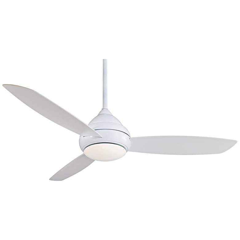 Image 2 58" Concept I White Wet-Rated LED Modern Ceiling Fan with Wall Control