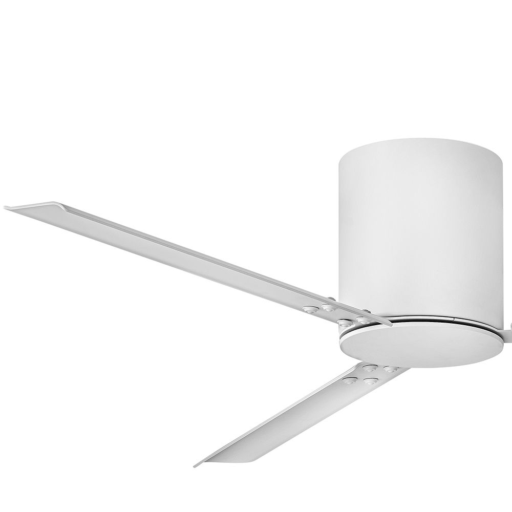 58" Hinkley Indy Flush Matte White Hugger Smart Ceiling Fan