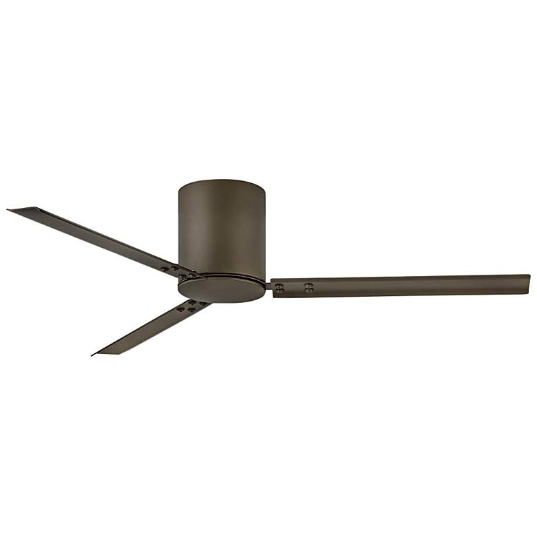 Image 1 58" Hinkley Indy Flush Metallic Matte Bronze Hugger Smart Ceiling Fan