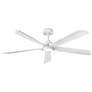 1_58" Hinkley Layton Matte White LED Smart Ceiling Fan