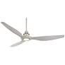 2_58" Interceptor Brushed Nickel Damp Rated LED Ceiling Fan