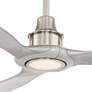 3_58" Interceptor Brushed Nickel Damp Rated LED Ceiling Fan more views