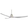 4_58" Interceptor Brushed Nickel Damp Rated LED Ceiling Fan more views