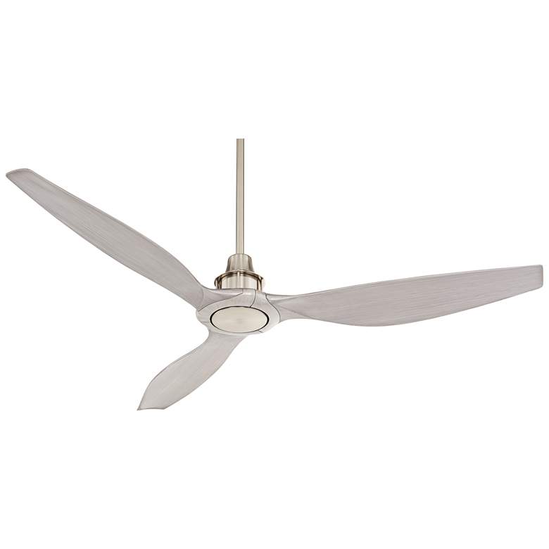 Image 5 58" Interceptor Brushed Nickel Matte Silver Damp Ceiling Fan more views