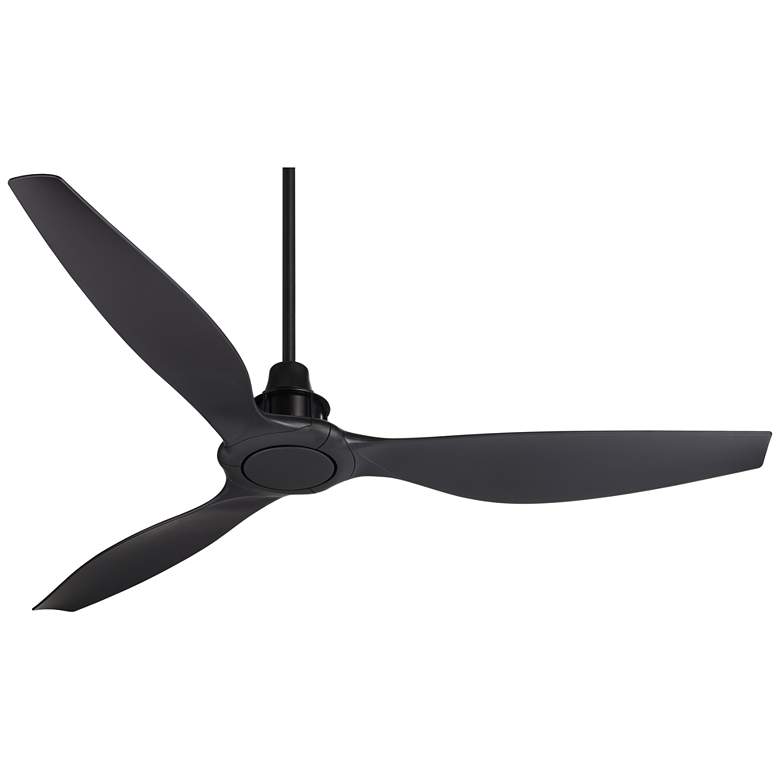 Image 5 58" Interceptor Matte Black Damp Rated Ceiling Fan more views