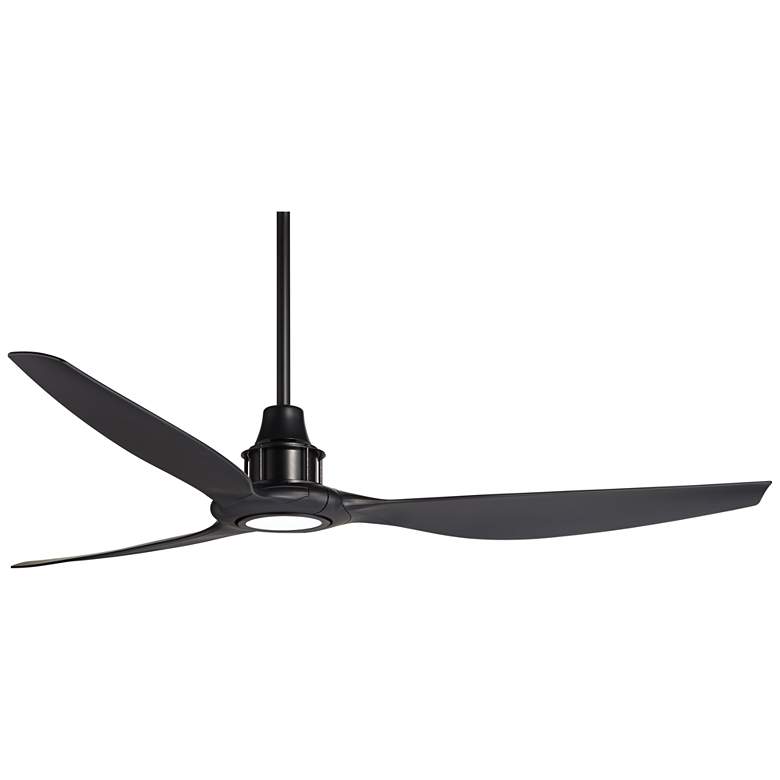 Image 7 58" Interceptor Matte Black Damp Rated LED Ceiling Fan more views