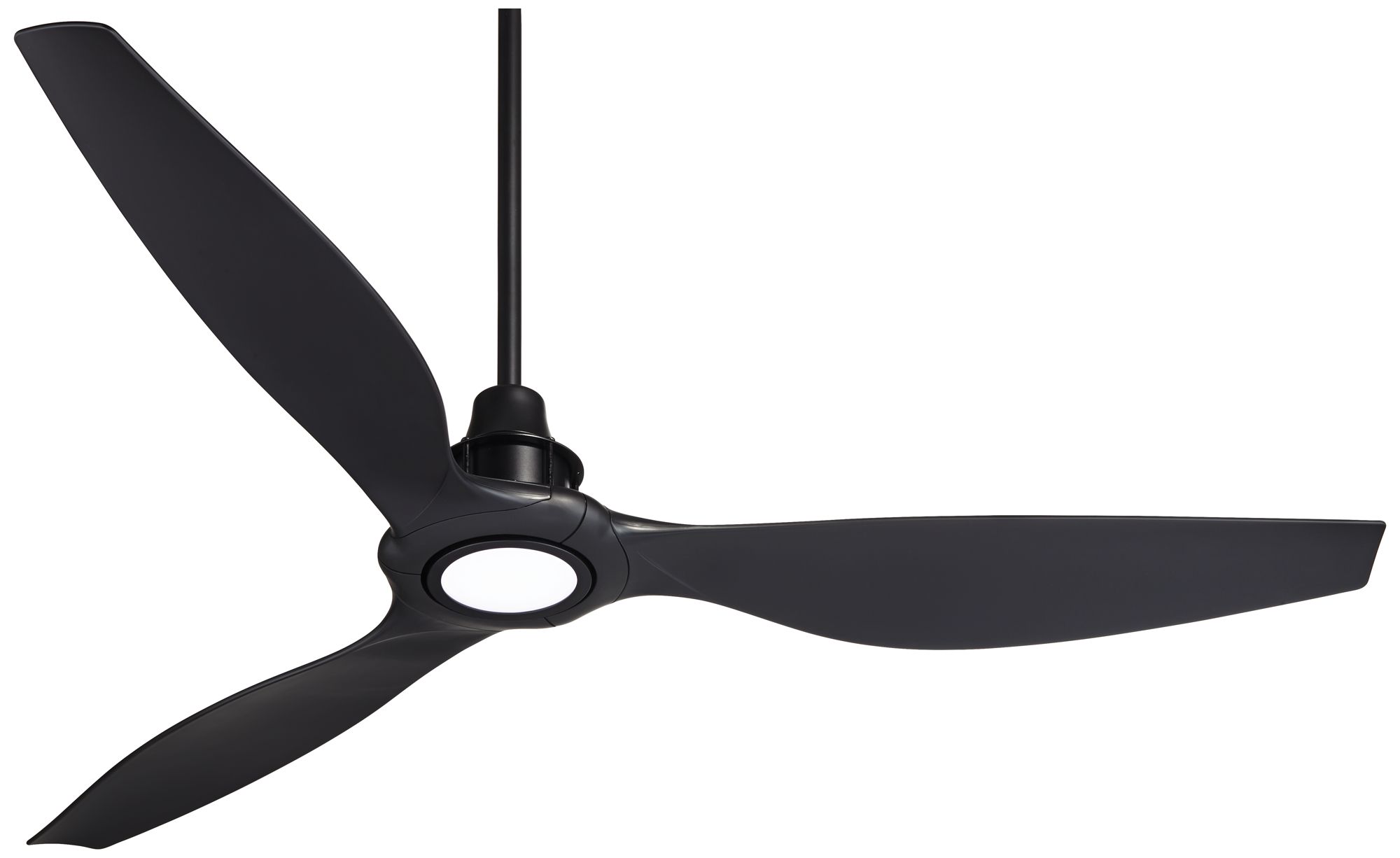 58" Interceptor Matte Black Damp Rated LED Ceiling Fan