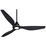 58" Interceptor Matte Black Damp Rated LED Ceiling Fan