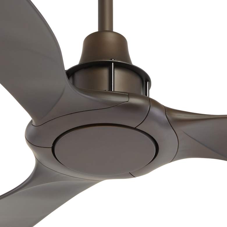 Image 3 58" Interceptor Oil Rubbed Bronze Damp Ceiling Fan more views