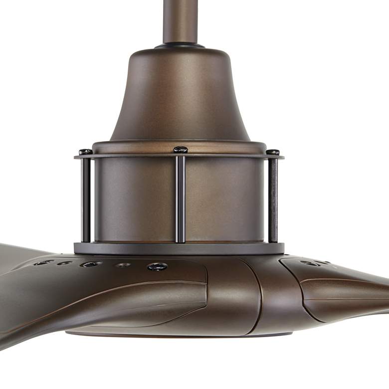 Image 5 58" Interceptor Oil Rubbed Bronze Damp Ceiling Fan more views