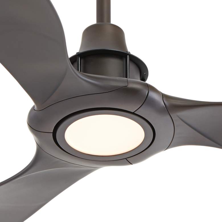 Image 3 58" Interceptor Oil-Rubbed Bronze Damp LED Ceiling Fan more views