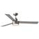 58" Jovie Brushed Steel Indoor/Outdoor LED Wall Control Ceiling Fan