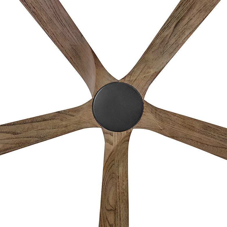 Image 6 58" Layton Matte Black and Driftwood LED Smart Ceiling Fan more views