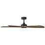 7_58" Layton Matte Black and Driftwood LED Smart Ceiling Fan more views