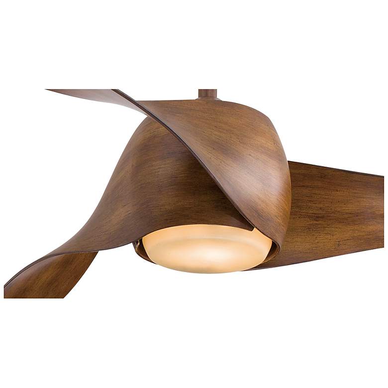 Image 3 58" Minka Aire Artemis Distressed Koa Modern LED Smart Ceiling Fan more views