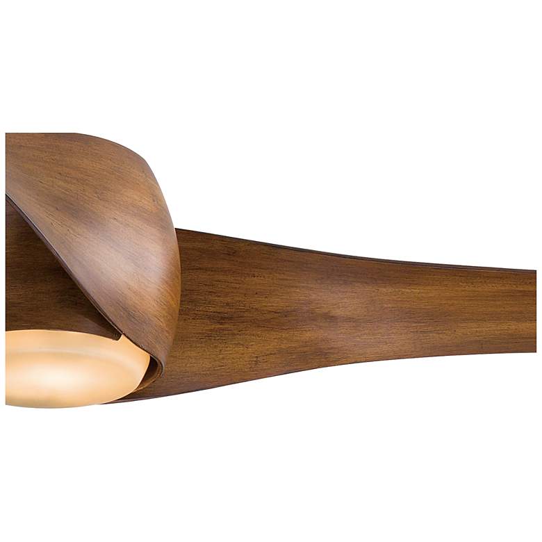 Image 4 58" Minka Aire Artemis Distressed Koa Modern LED Smart Ceiling Fan more views