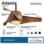 7_58" Minka Aire Artemis Distressed Koa Modern LED Smart Ceiling Fan more views