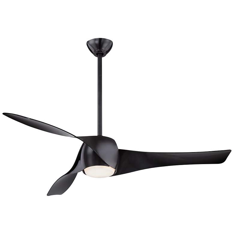 Image 2 58" Minka Aire Artemis Indoor Rated Coal Finish LED Smart Ceiling Fan