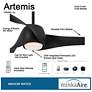 6_58" Minka Aire Artemis Indoor Rated Coal Finish LED Smart Ceiling Fan more views