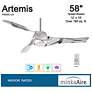 6_58" Minka Aire Artemis Liquid Nickel LED Smart Ceiling Fan more views