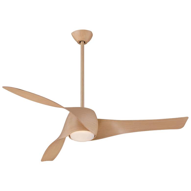 Image 2 58" Minka Aire Artemis Maple Finish Modern LED Smart Ceiling Fan
