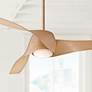 1_58" Minka Aire Artemis Maple Finish Modern LED Smart Ceiling Fan