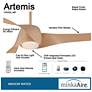 5_58" Minka Aire Artemis Maple Finish Modern LED Smart Ceiling Fan more views