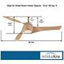 6_58" Minka Aire Artemis Maple Finish Modern LED Smart Ceiling Fan more views