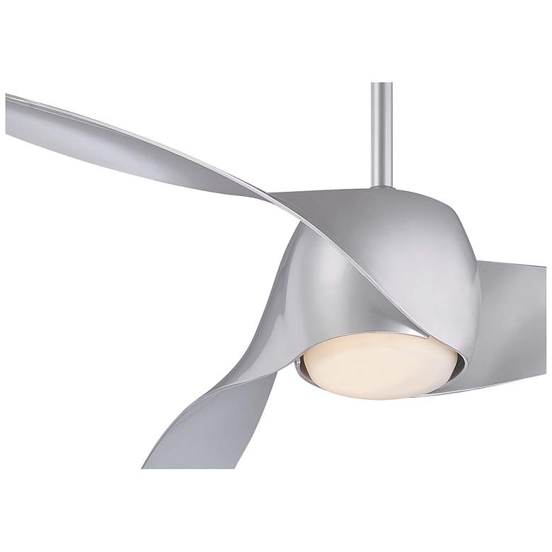 Image 3 58" Minka Aire Artemis Silver LED Modern Smart Ceiling Fan more views