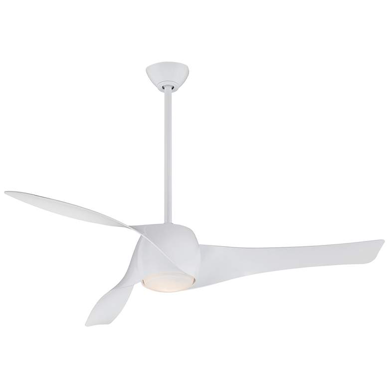 Image 2 58" Minka Aire Artemis White Finish LED Modern Smart Ceiling Fan