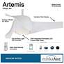 6_58" Minka Aire Artemis White Finish LED Modern Smart Ceiling Fan more views