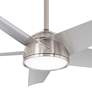 58" Minka Aire Chubby Brushed Nickel LED Smart Ceiling Fan with Remote