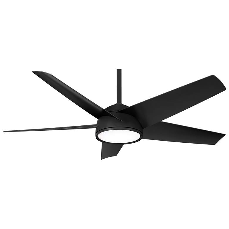 Image 1 58 inch Minka Aire Chubby Coal LED Smart Ceiling Fan with Remote