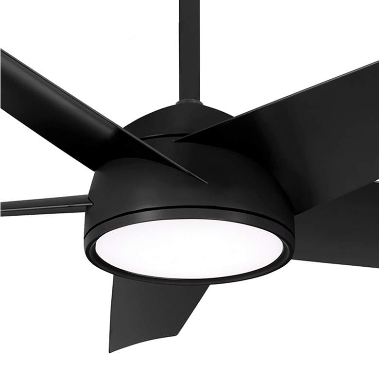 Image 3 58" Minka Aire Chubby Coal LED Smart Ceiling Fan with Remote more views