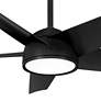 58" Minka Aire Chubby Coal LED Smart Ceiling Fan with Remote