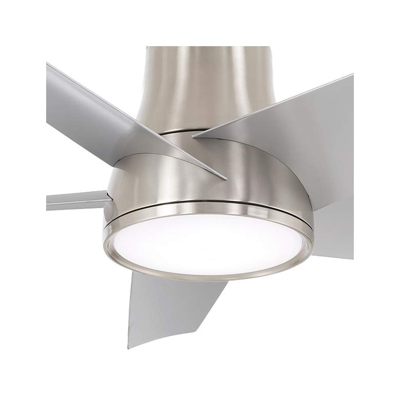 Image 3 58" Minka Aire Chubby II Brushed Nickel LED Smart Hugger Fan more views